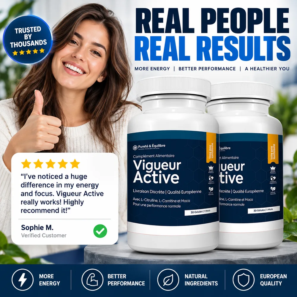 Vigueur Active customer with two bottles